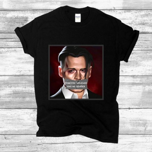 Domestic Violence Has No Gender Johnny Depp Unisex T-Shirt