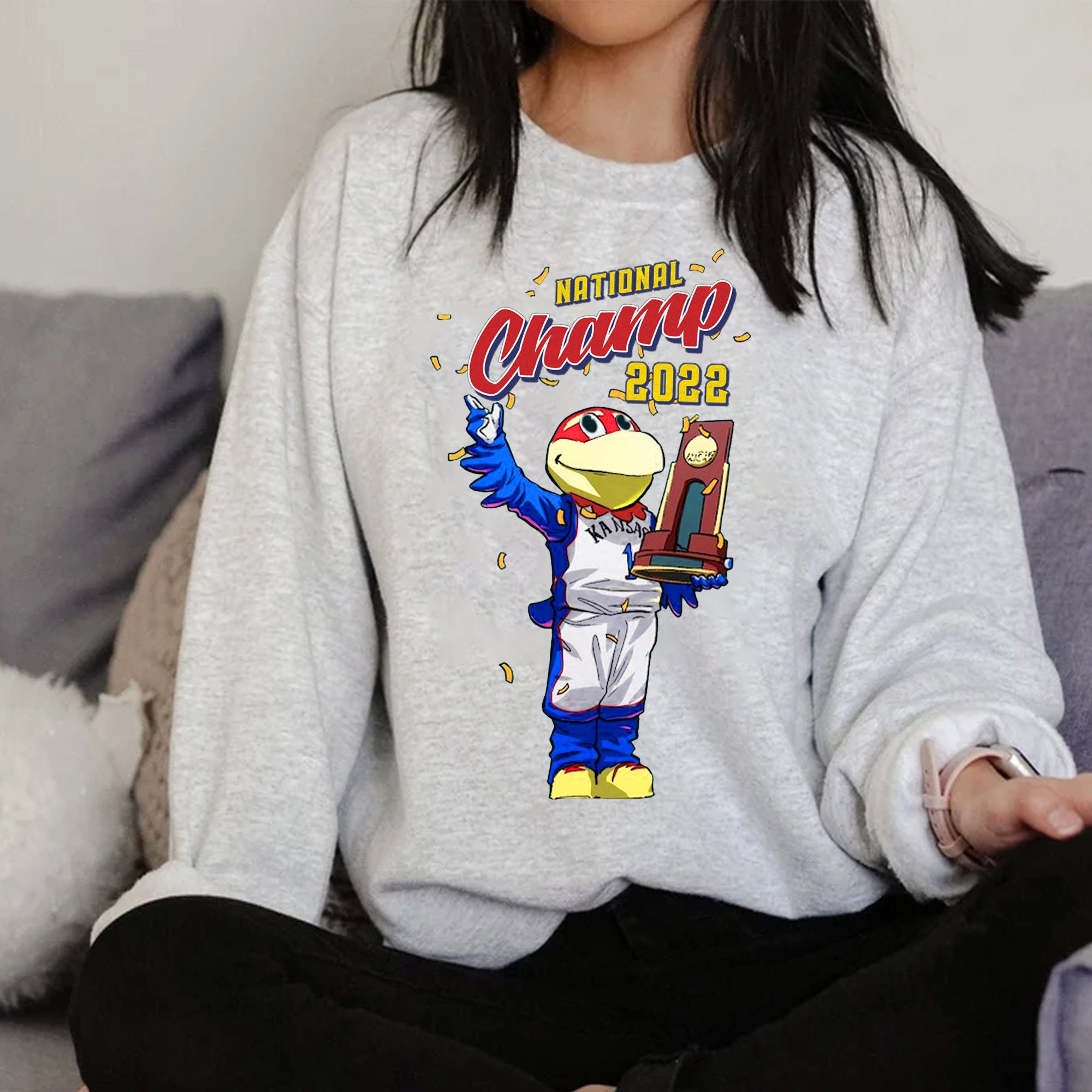 National Champions NCAA 2022 Kansas Jayhawks Unisex Sweatshirt National Champions NCAA 2022 Kansas Jayhawks Unisex Sweatshirt