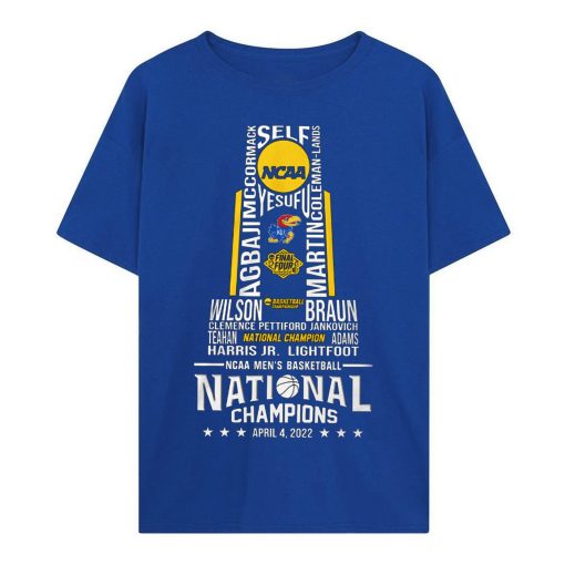 Art Kansas Jayhawks National Champions 2022 Ncaa Unisex T-Shirt