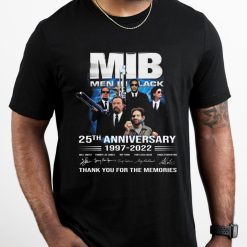 Thank You For The Memories Mib Men In Black 25th Anniversary 1997 2022 Signatures Unisex T-Shirt Thank You For The Memories Mib Men In Black 25th Anniversary 1997 2022 Signatures Unisex T-Shirt