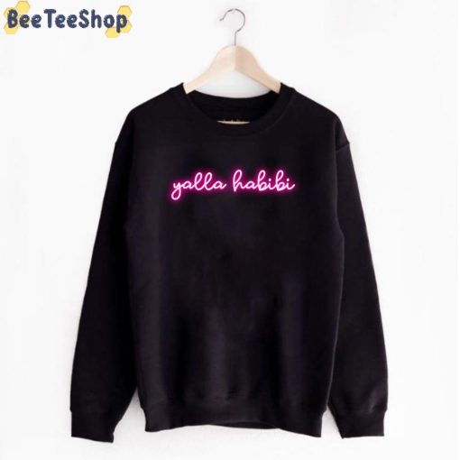 Neon Pink Habibi Arabic Unisex T-Shirt