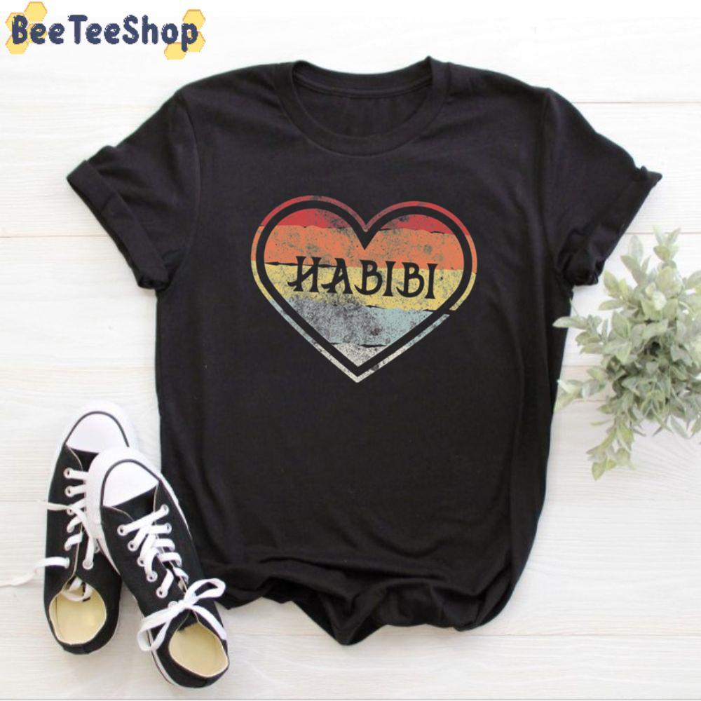 Retro Heart Vintage Habibi Unisex T-Shirt Retro Heart Vintage Habibi Unisex T-Shirt