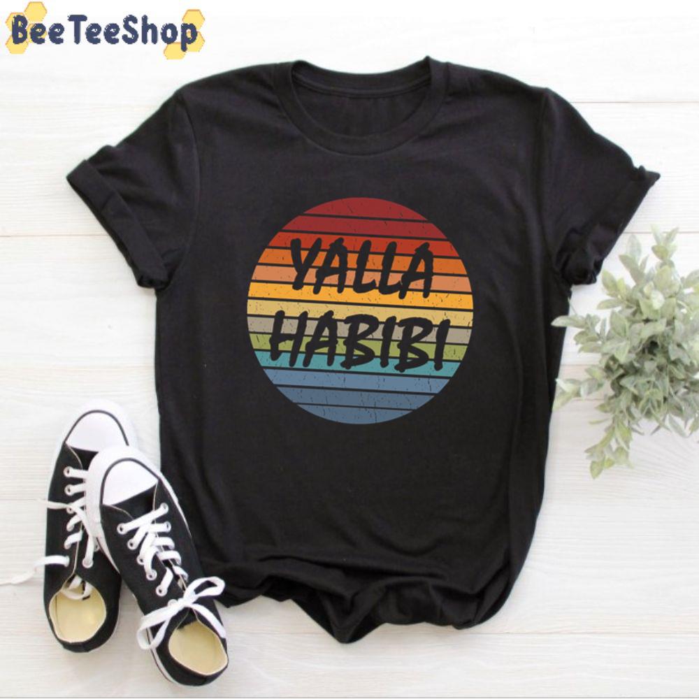 Yalla Habibi Retro Arabic Unisex T-Shirt Yalla Habibi Retro Arabic Unisex T-Shirt