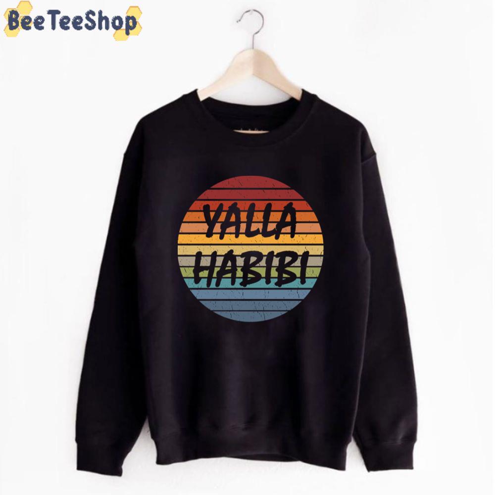 Yalla Habibi Retro Arabic Unisex T-Shirt Yalla Habibi Retro Arabic Unisex T-Shirt