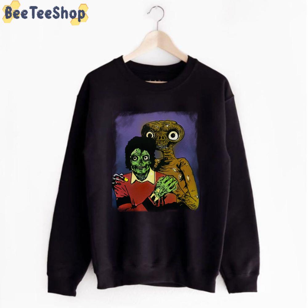 Alien And Zombies Michael Jackson Unisex T-Shirt Alien And Zombies Michael Jackson Unisex T-Shirt