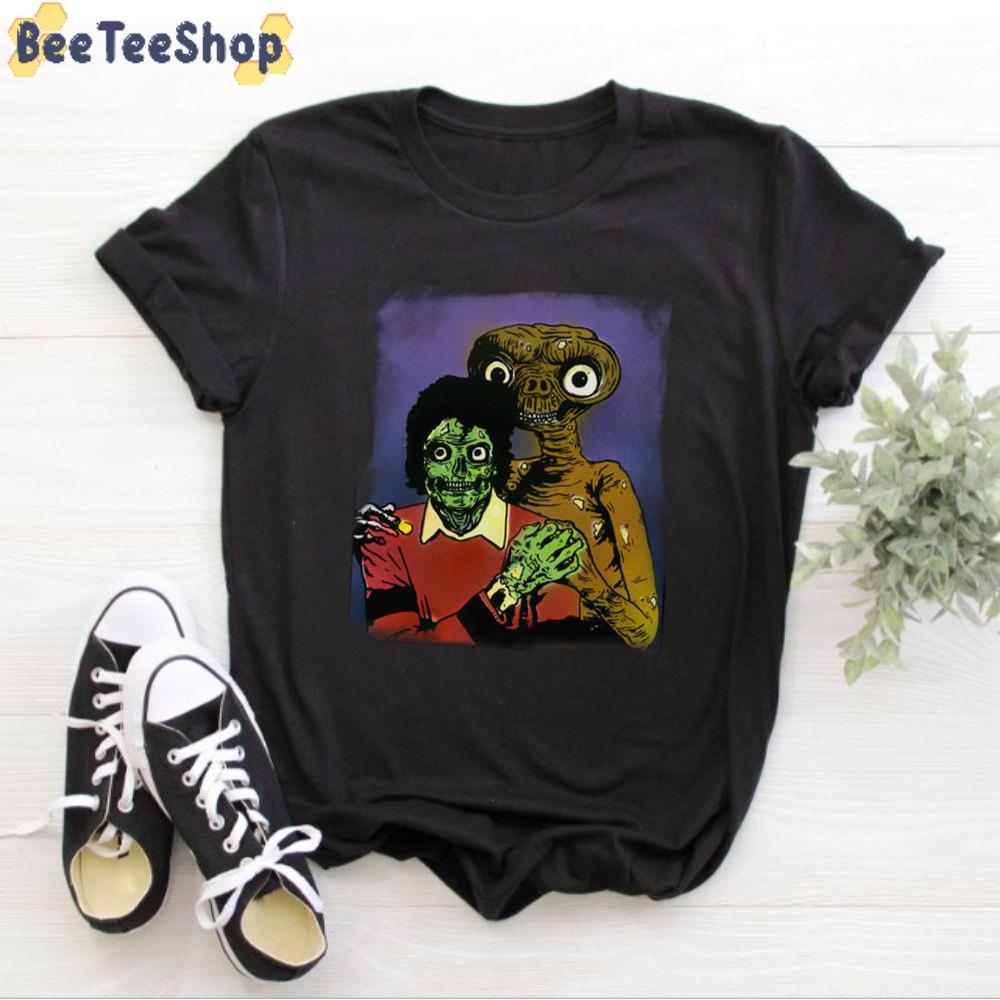 Alien And Zombies Michael Jackson Unisex T-Shirt Alien And Zombies Michael Jackson Unisex T-Shirt