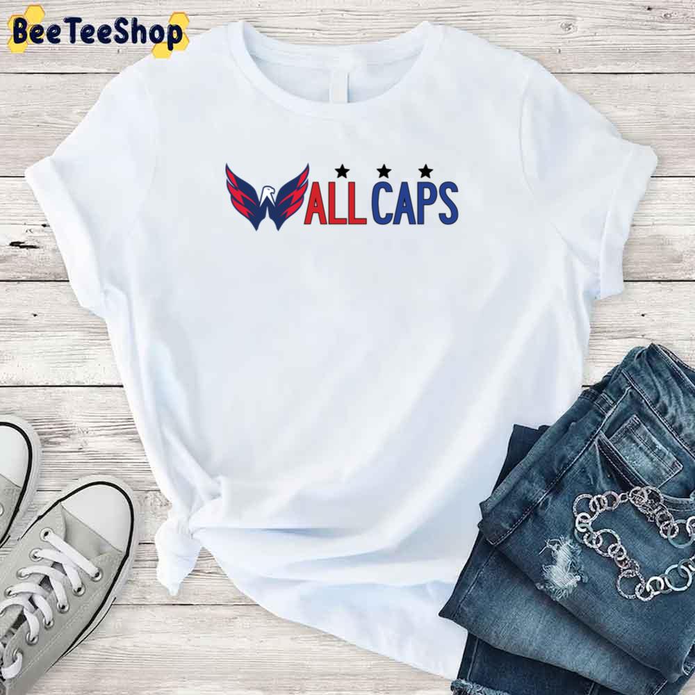 All Caps Washington Capitals Hockey Unisex T-Shirt All Caps Washington Capitals Hockey Unisex T-Shirt