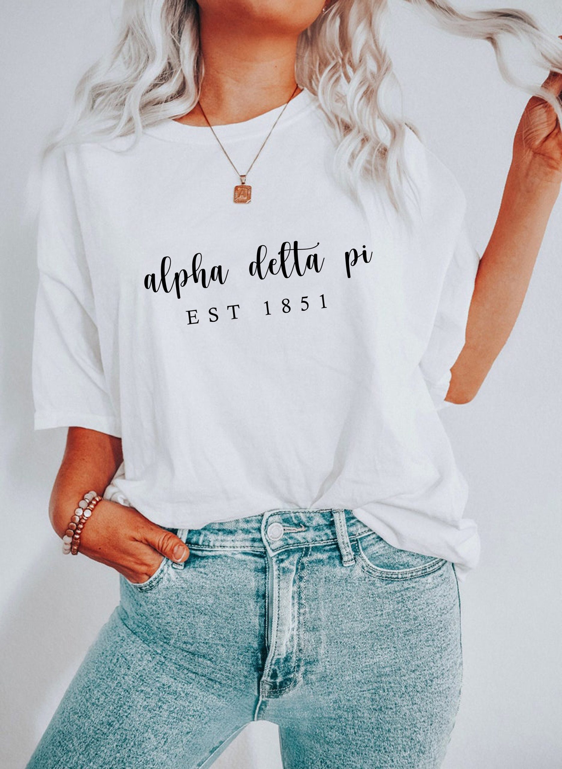 Alpha Delta Pi Est 1851 Unisex T-Shirt Alpha Delta Pi Est 1851 Unisex T-Shirt