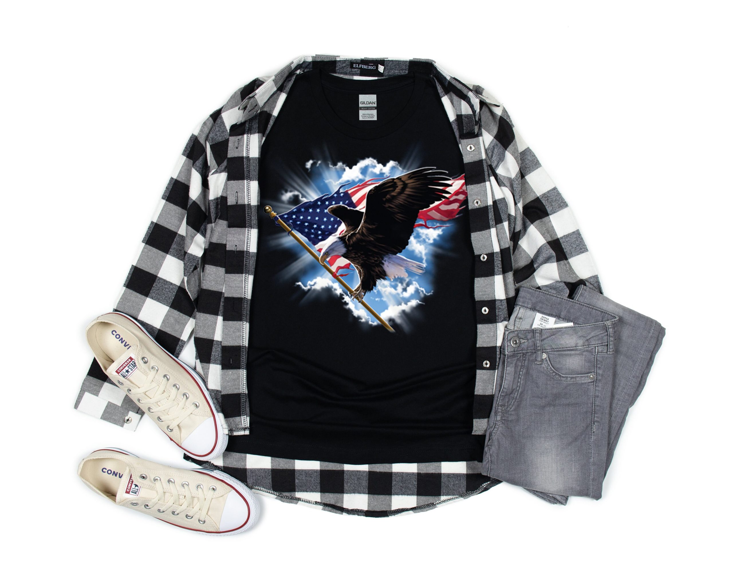 American Flag Patriotic Eagle Flying Unisex T-Shirt American Flag Patriotic Eagle Flying Unisex T-Shirt