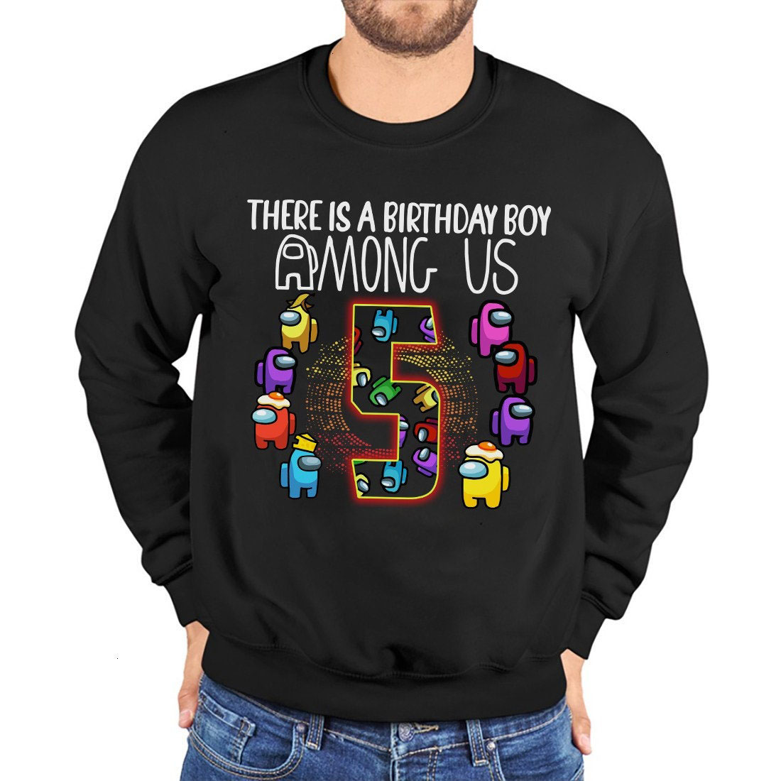 Amongg Us Birthday Unisex Sweatshirt Amongg Us Birthday Unisex Sweatshirt