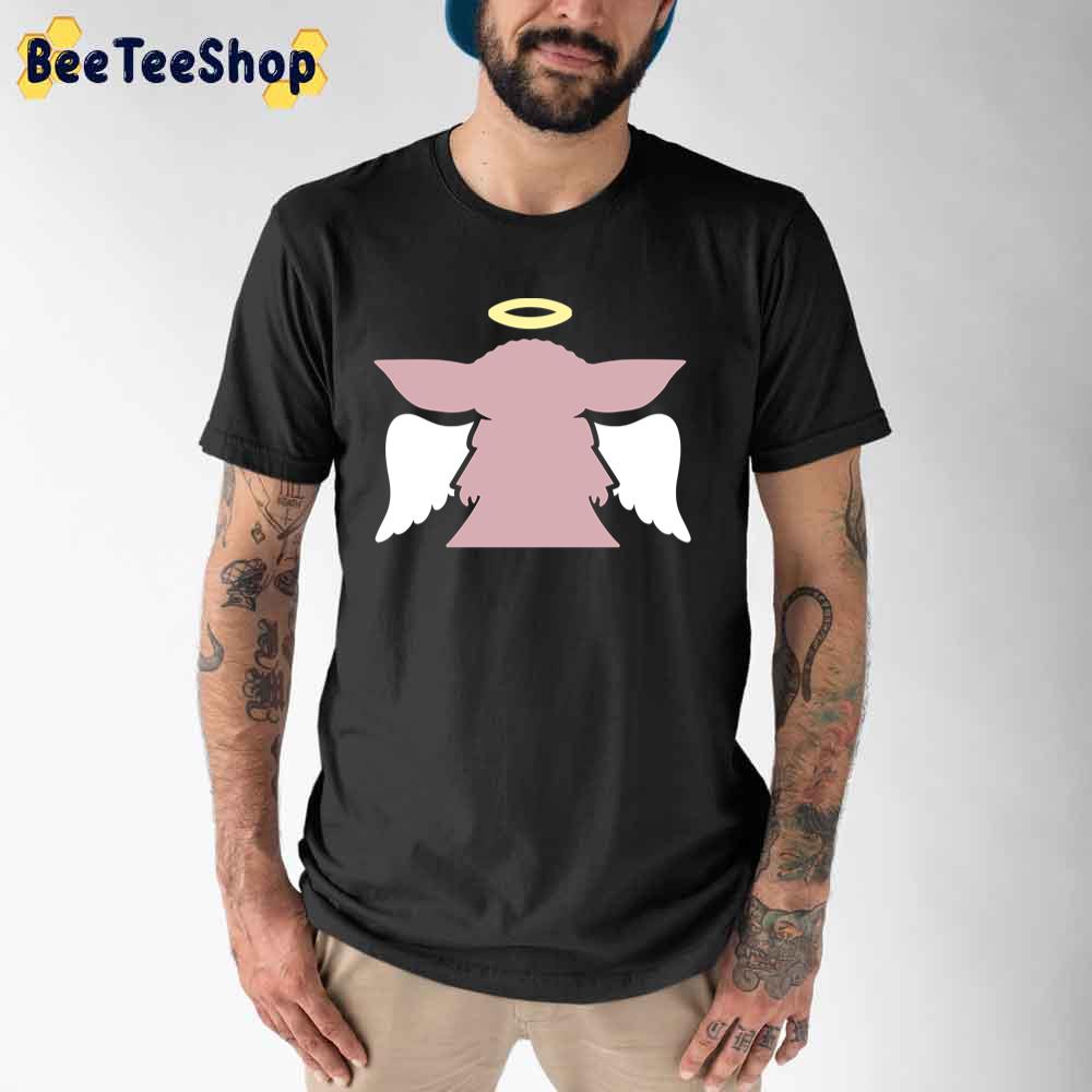 Angel Yoda Silhouette Pink Unisex T-Shirt Angel Yoda Silhouette Pink Unisex T-Shirt