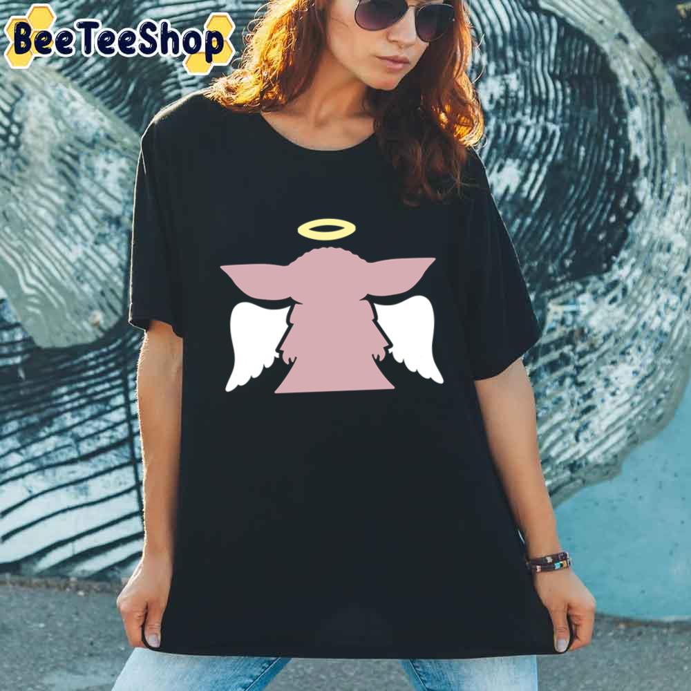 Angel Yoda Silhouette Pink Unisex T-Shirt Angel Yoda Silhouette Pink Unisex T-Shirt