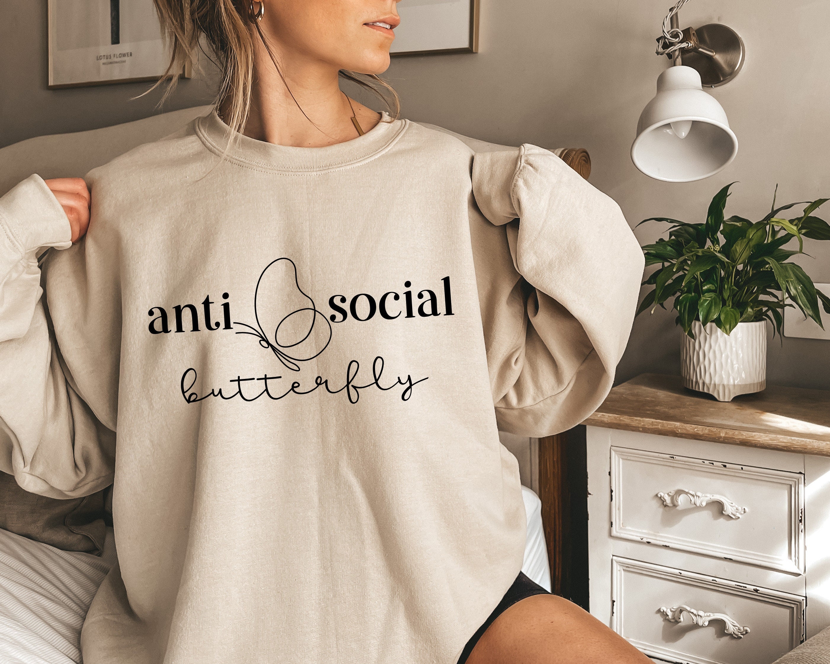 Anti Social Butterfly Unisex Sweatshirt