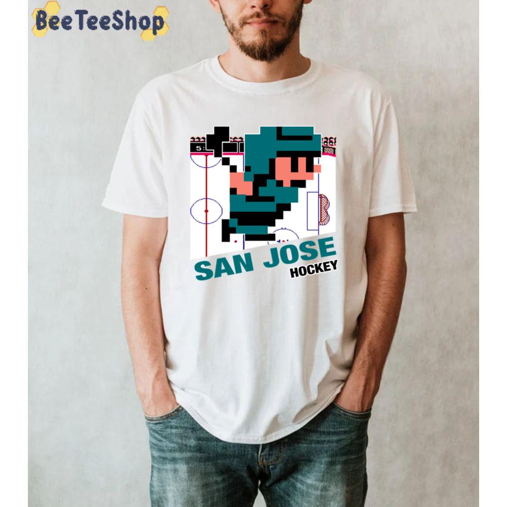 Art 8bit Design San Jose Hockey Unisex T-Shirt Art 8bit Design San Jose Hockey Unisex T-Shirt