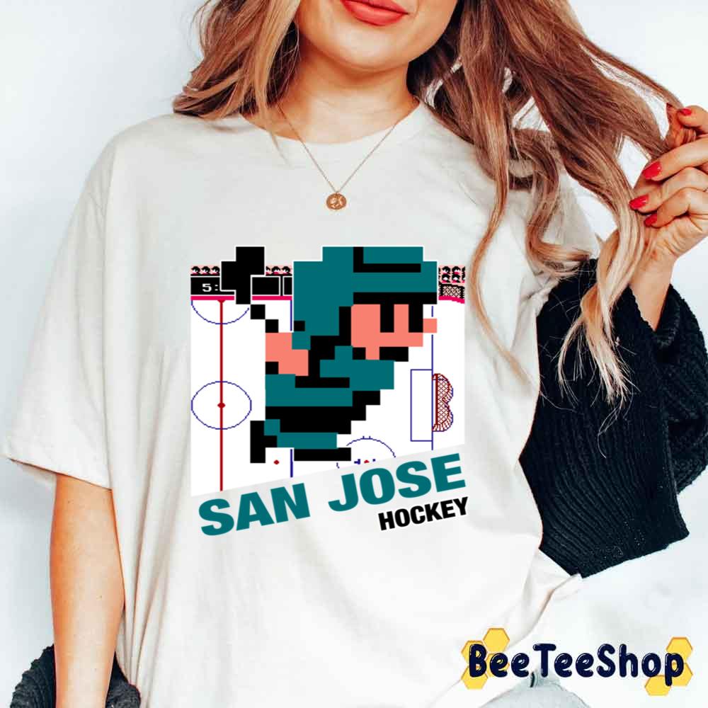 Art 8bit Design San Jose Hockey Unisex T-Shirt Art 8bit Design San Jose Hockey Unisex T-Shirt