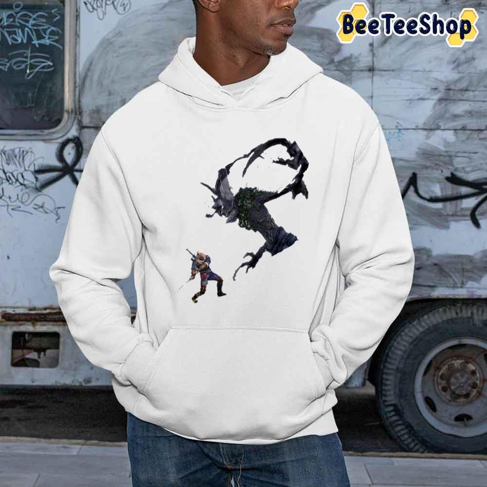 Art Duel Geralt Vs Leshen The Witcher Unisex Sweatshirt Art Duel Geralt Vs Leshen The Witcher Unisex Sweatshirt