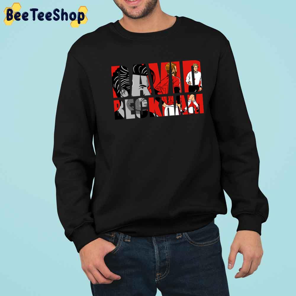 Art Text David Beckham Football Unisex Sweatshirt Art Text David Beckham Football Unisex Sweatshirt