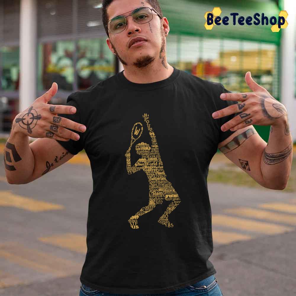 Art Text Roger Federer Unisex T-Shirt Art Text Roger Federer Unisex T-Shirt