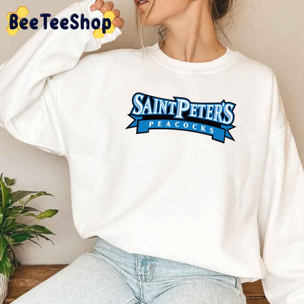 Art Text Saint Peter's Peacocks Women's Basketball Unisex T-Shirt Art Text Saint Peter's Peacocks Women's Basketball Unisex T-Shirt
