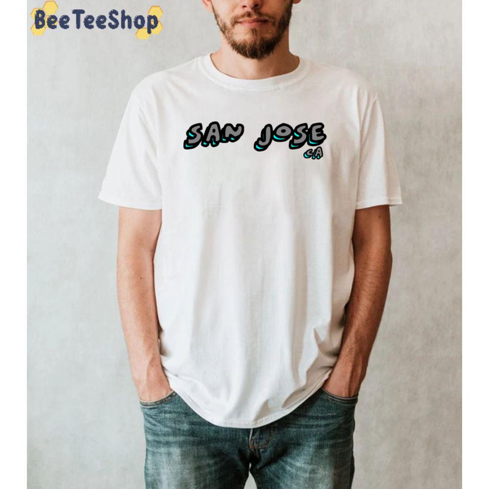 Art Text San Jose Hockey Unisex T-Shirt Art Text San Jose Hockey Unisex T-Shirt