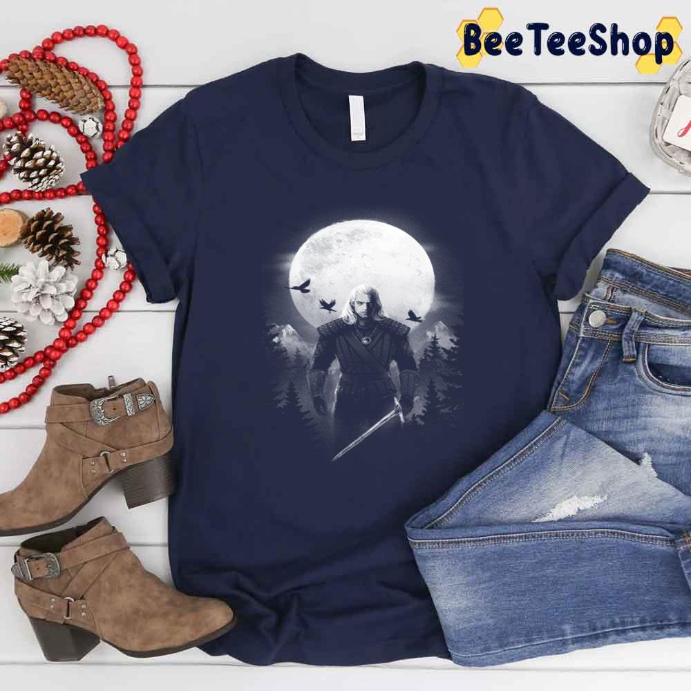 Art The White Wolf The Witcher Unisex T-Shirt Art The White Wolf The Witcher Unisex T-Shirt