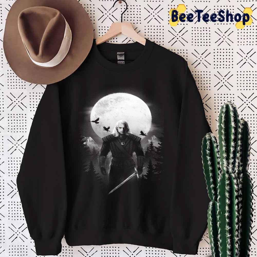 Art The White Wolf The Witcher Unisex T-Shirt Art The White Wolf The Witcher Unisex T-Shirt