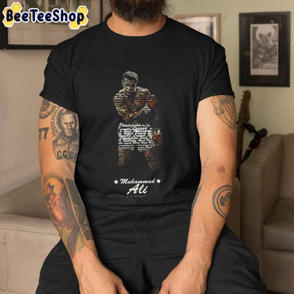 Art Typography Muhammad Ali Boxing Unisex T-Shirt Art Typography Muhammad Ali Boxing Unisex T-Shirt