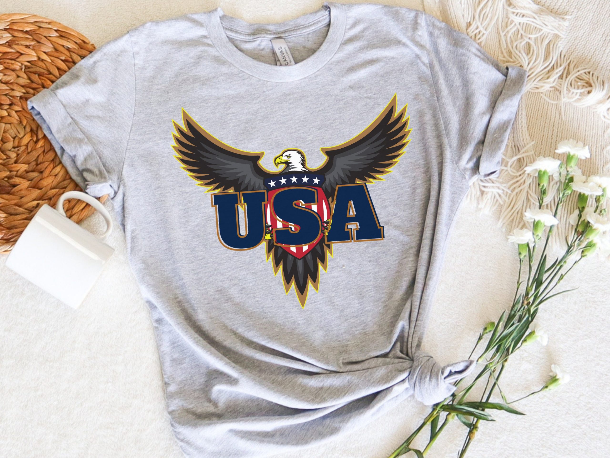 Art Usa Eagle Memorial Day Unisex T-Shirt Art Usa Eagle Memorial Day Unisex T-Shirt
