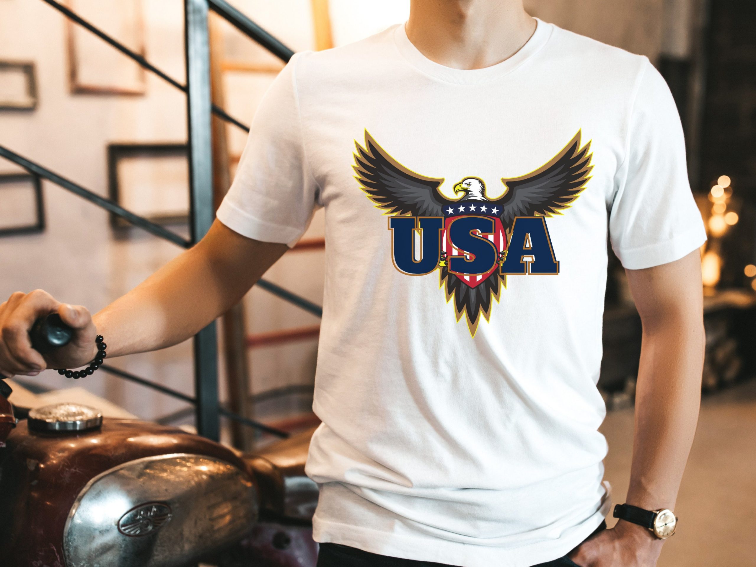 Art Usa Eagle Memorial Day Unisex T-Shirt Art Usa Eagle Memorial Day Unisex T-Shirt