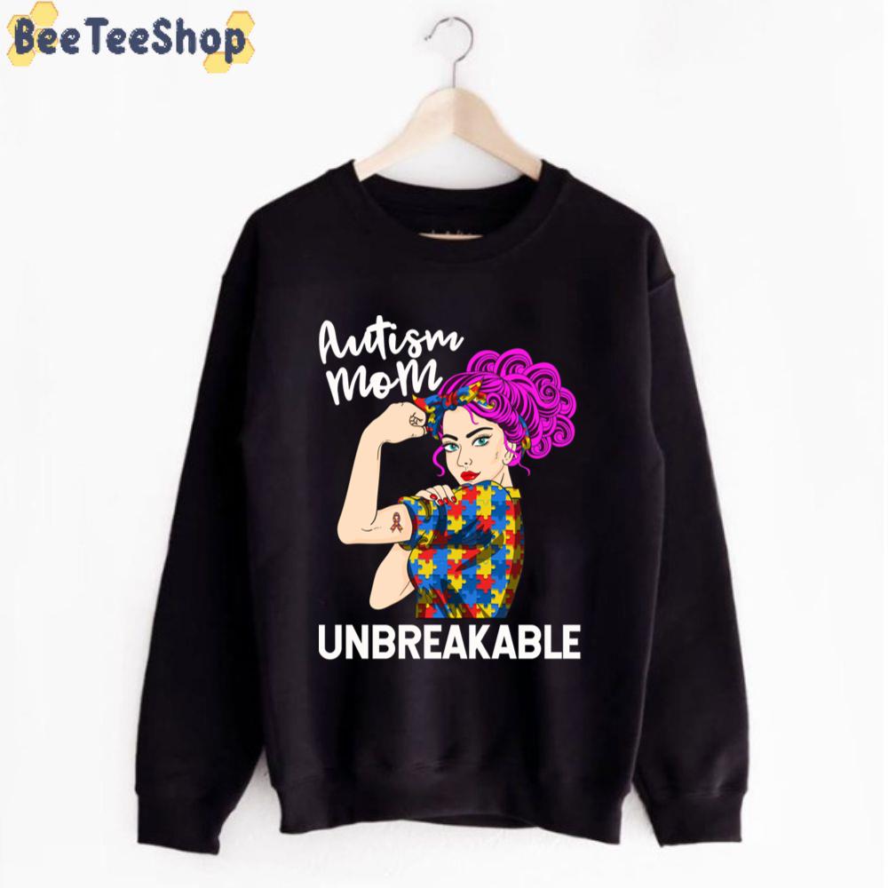 Autism Mom Unbreakable Autism Awareness Unisex T-Shirt Autism Mom Unbreakable Autism Awareness Unisex T-Shirt