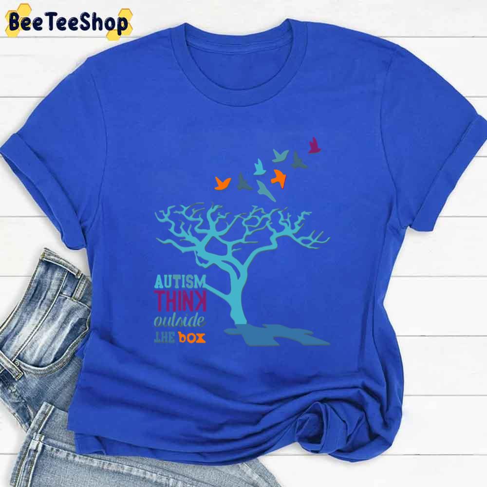 Autism Think Outside The box Autism Awareness Unisex T-Shirt Autism Think Outside The box Autism Awareness Unisex T-Shirt