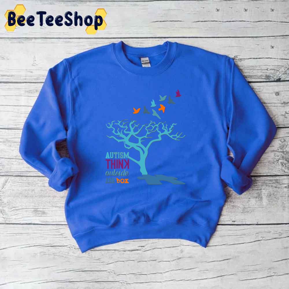 Autism Think Outside The box Autism Awareness Unisex T-Shirt Autism Think Outside The box Autism Awareness Unisex T-Shirt