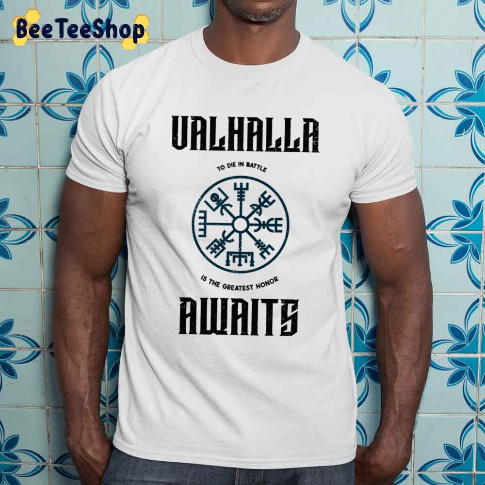 Awaits Viking Design Valhalla Game Unisex Sweatshirt Awaits Viking Design Valhalla Game Unisex Sweatshirt