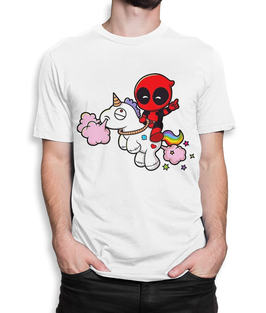 Baby Deadpool Riding A Unicorn T-Shirt Baby Deadpool Riding A Unicorn T-Shirt
