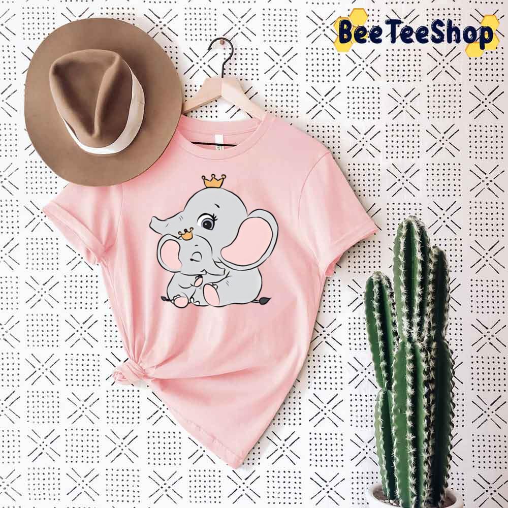 Baby Elephant With Its Mothermommy Of A Princess Unisex T-Shirt Baby Elephant With Its Mothermommy Of A Princess Unisex T-Shirt
