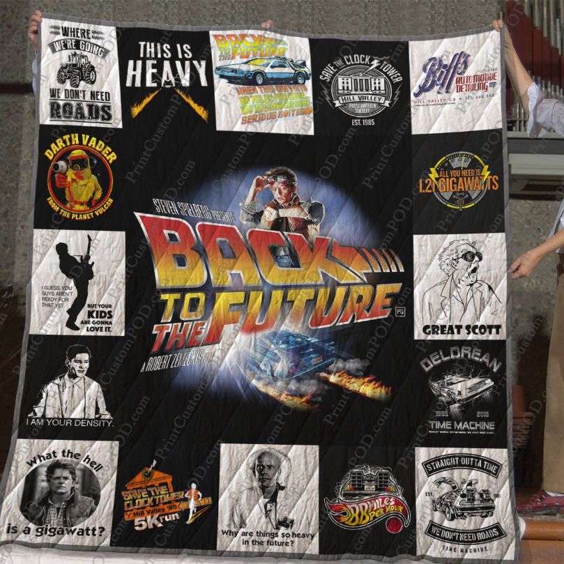 Back To The Future Quilt Blanket Back To The Future Quilt Blanket