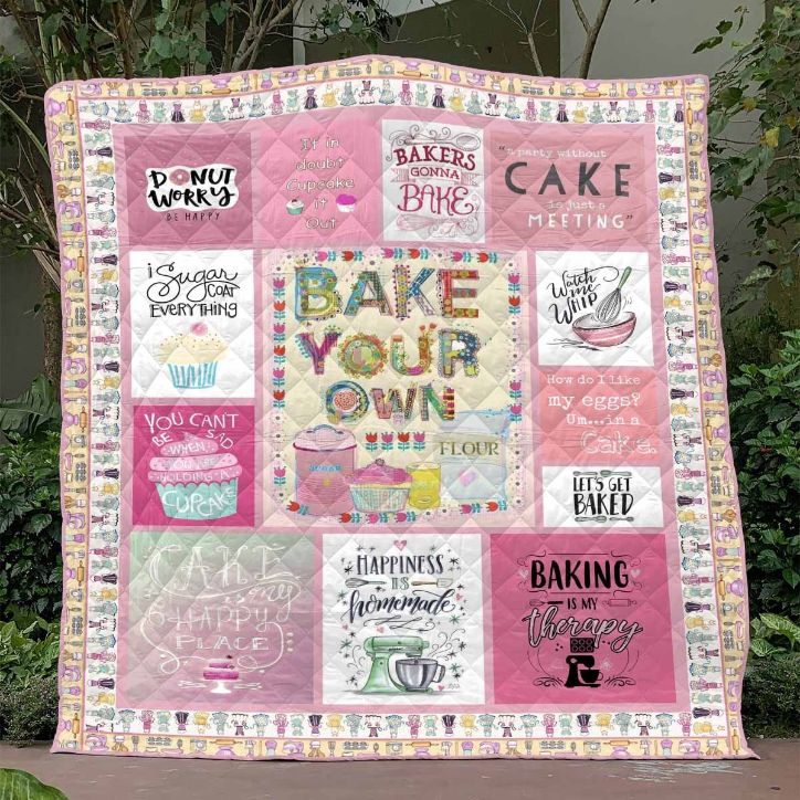 Baking Bake Your Own Cake Quilt Blanket Baking Bake Your Own Cake Quilt Blanket