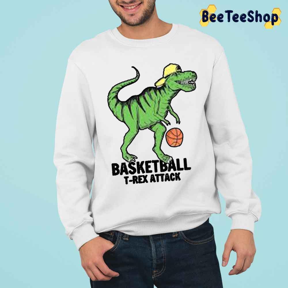 Baskerball T-Rex Attack Unisex T-Shirt Baskerball T-Rex Attack Unisex T-Shirt