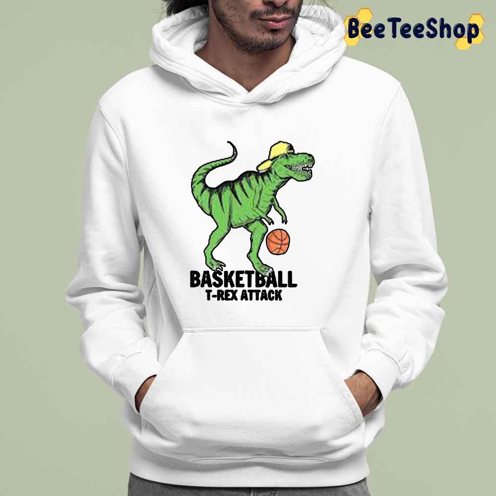 Baskerball T-Rex Attack Unisex T-Shirt Baskerball T-Rex Attack Unisex T-Shirt