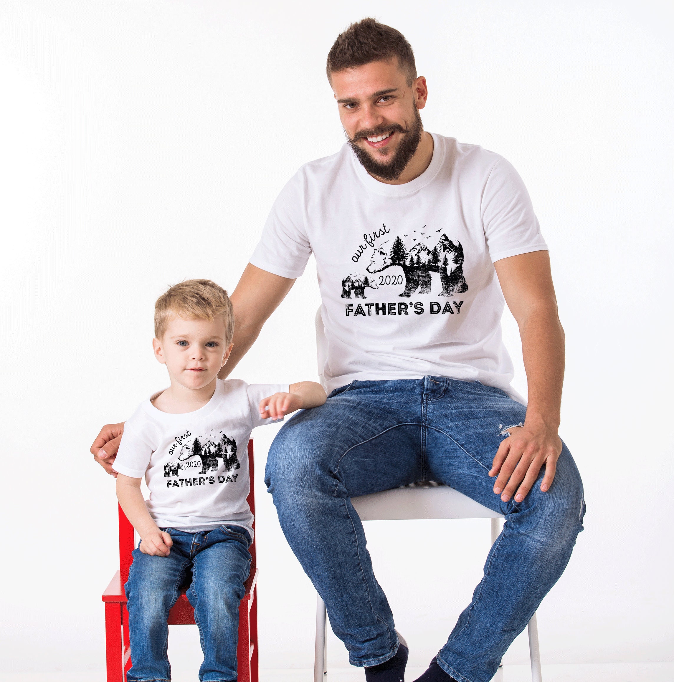 Bear Daddy Our First Father's 2020 Happy Father's Day Unisex T-Shirt Bear Daddy Our First Father's 2020 Happy Father's Day Unisex T-Shirt
