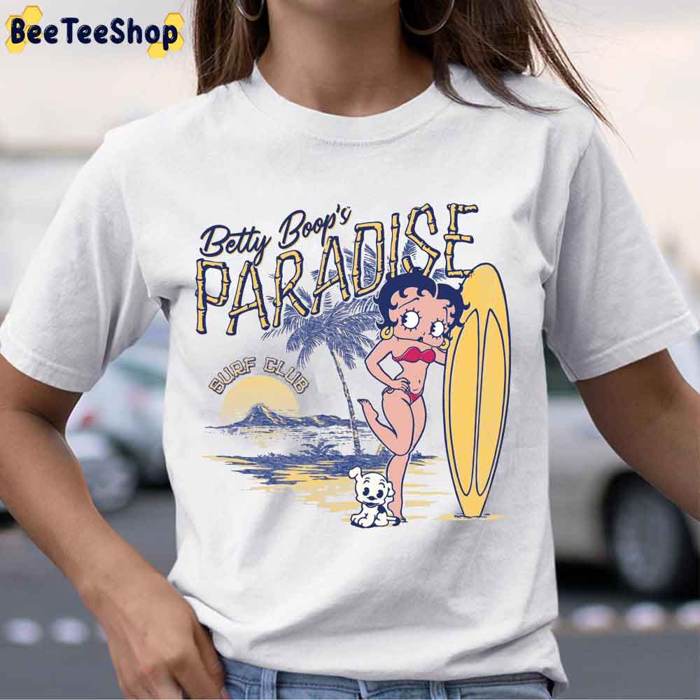 Betty Boop's Paradise Sunf Club Unisex T-Shirt Betty Boop's Paradise Sunf Club Unisex T-Shirt