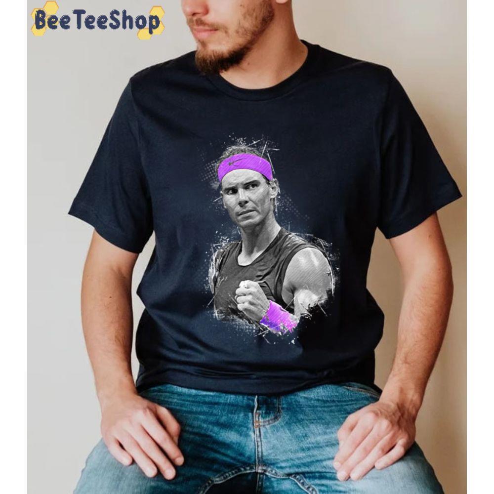 Black And Purple Style Rafael Nadal Tennis Player Unisex Sweatshirt Black And Purple Style Rafael Nadal Tennis Player Unisex Sweatshirt