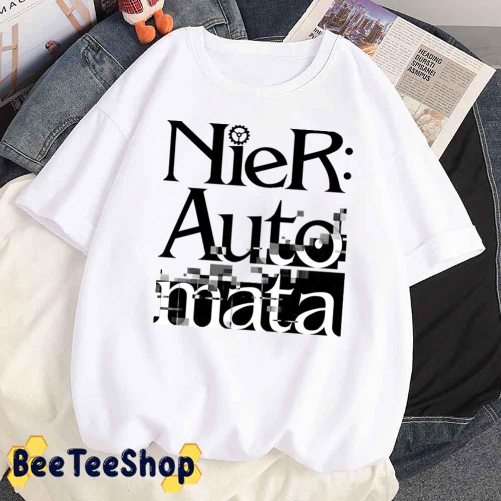 Black And White Art Text Nier Automata Unisex T-Shirt Black And White Art Text Nier Automata Unisex T-Shirt