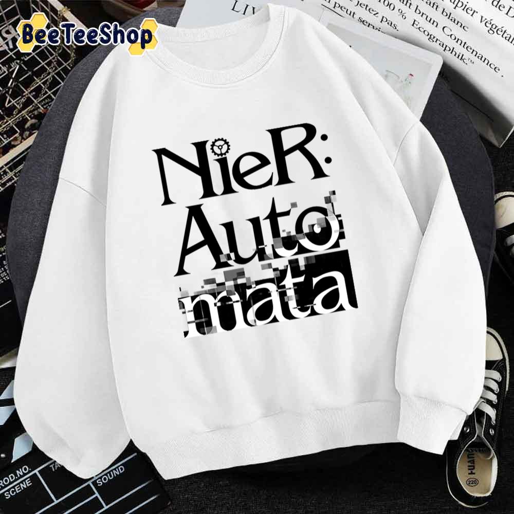 Black And White Art Text Nier Automata Unisex T-Shirt Black And White Art Text Nier Automata Unisex T-Shirt