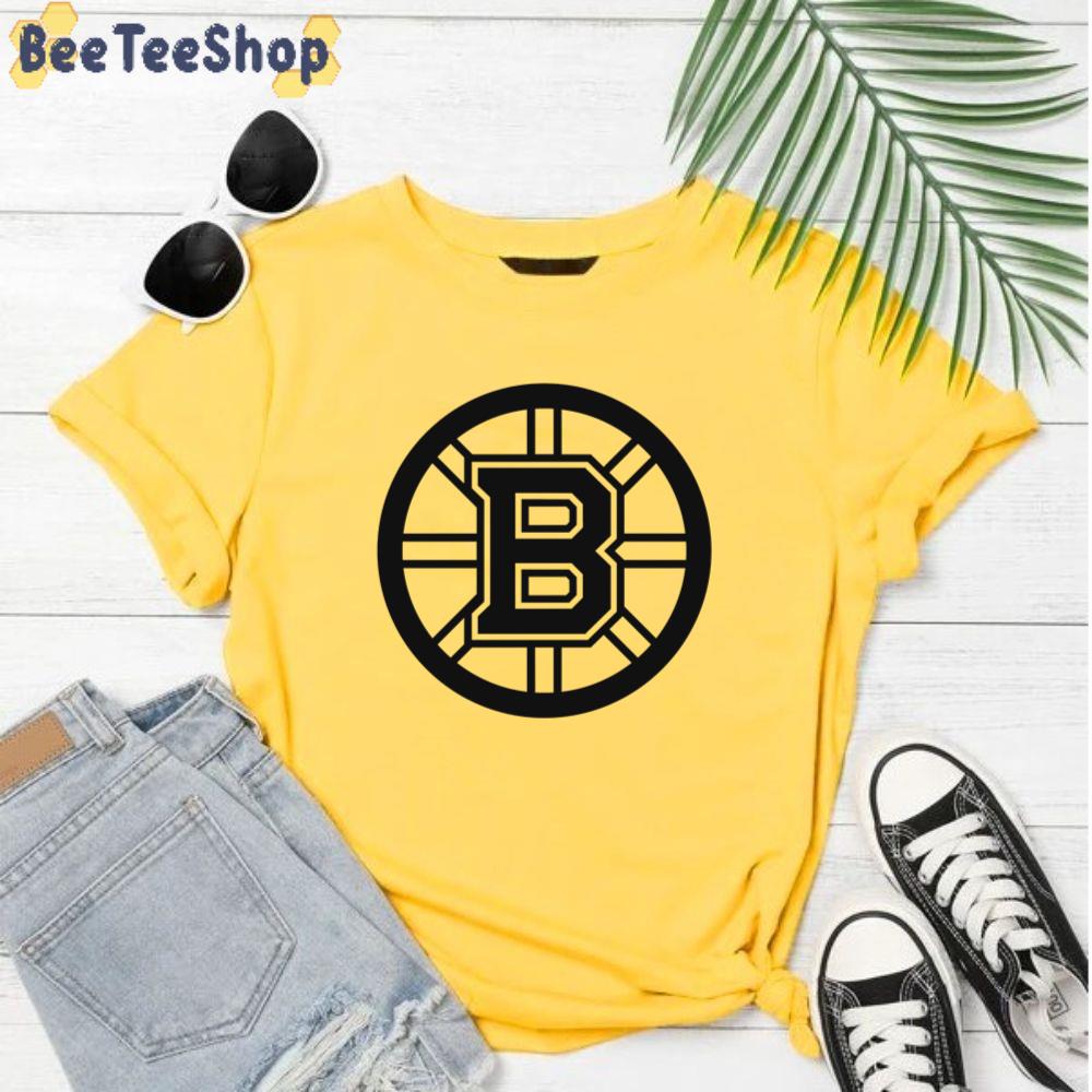Black And White Logo Boston Bruins Hockey Unisex T-Shirt Black And White Logo Boston Bruins Hockey Unisex T-Shirt