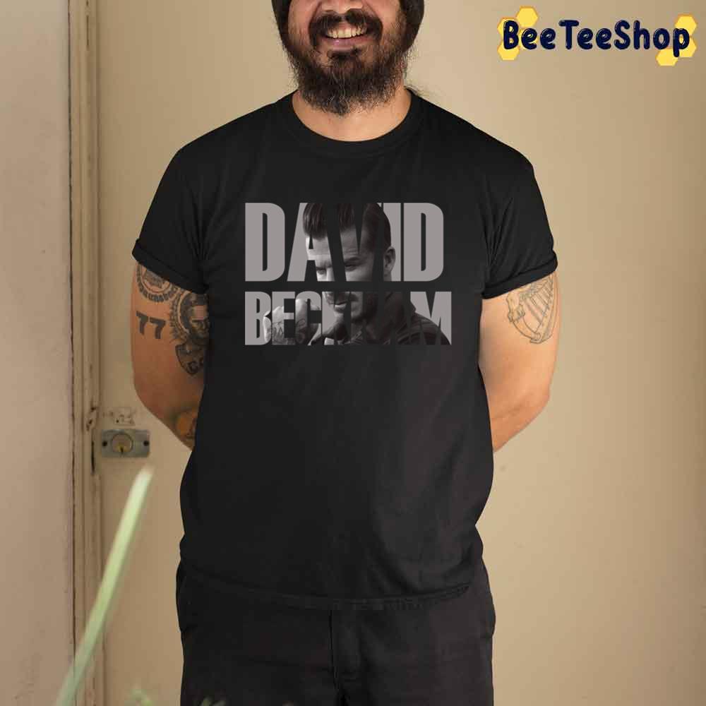 Black And White Text David Beckham Football Unisex T-Shirt Black And White Text David Beckham Football Unisex T-Shirt