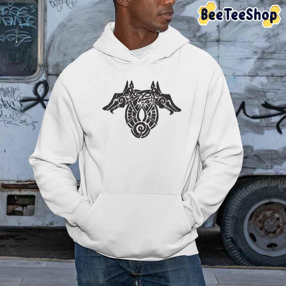 Black Design Viking Valhalla Game Unisex Hoodie Black Design Viking Valhalla Game Unisex Hoodie