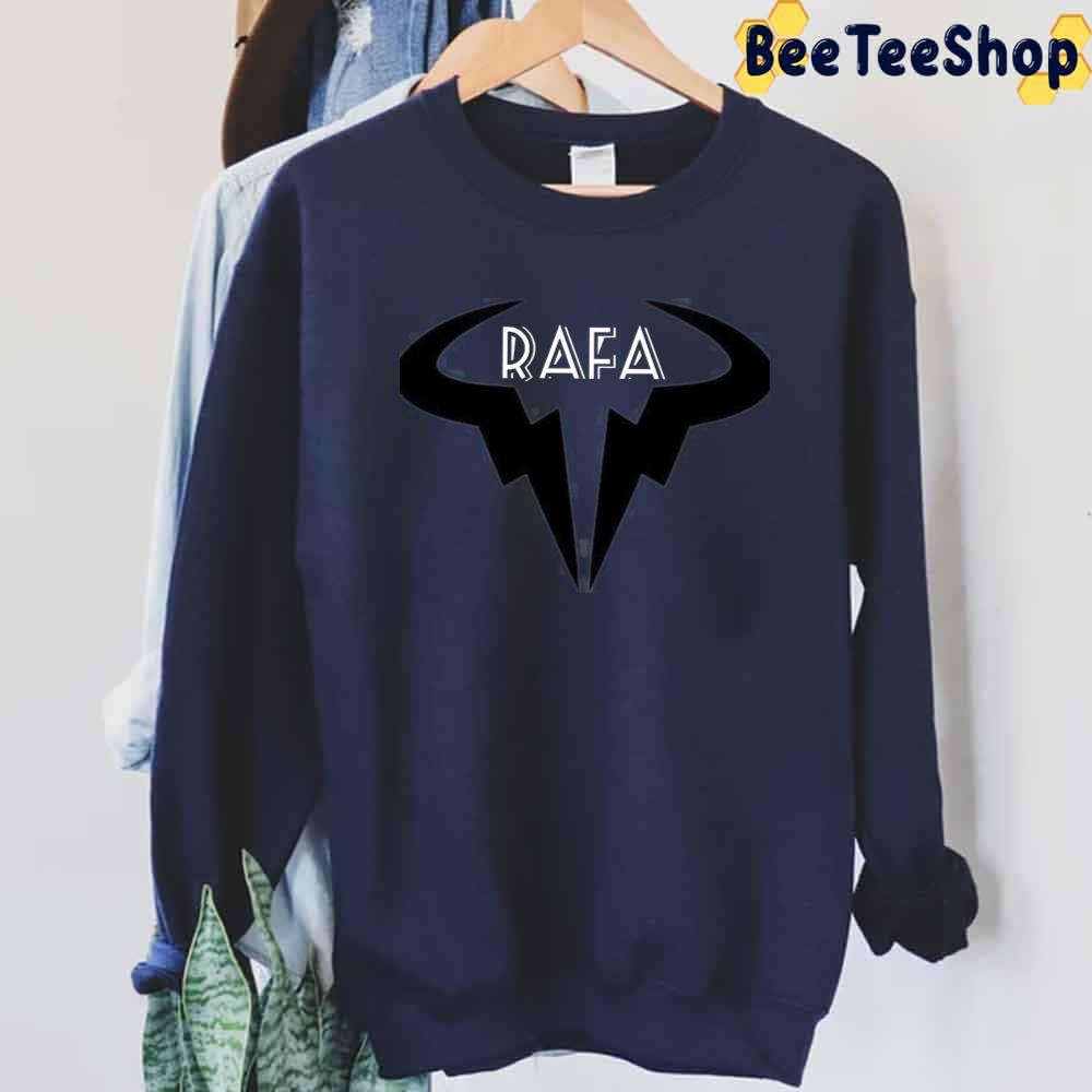 Black Logo Rafael Nadal Tennis Player Unisex Sweatshirt Black Logo Rafael Nadal Tennis Player Unisex Sweatshirt