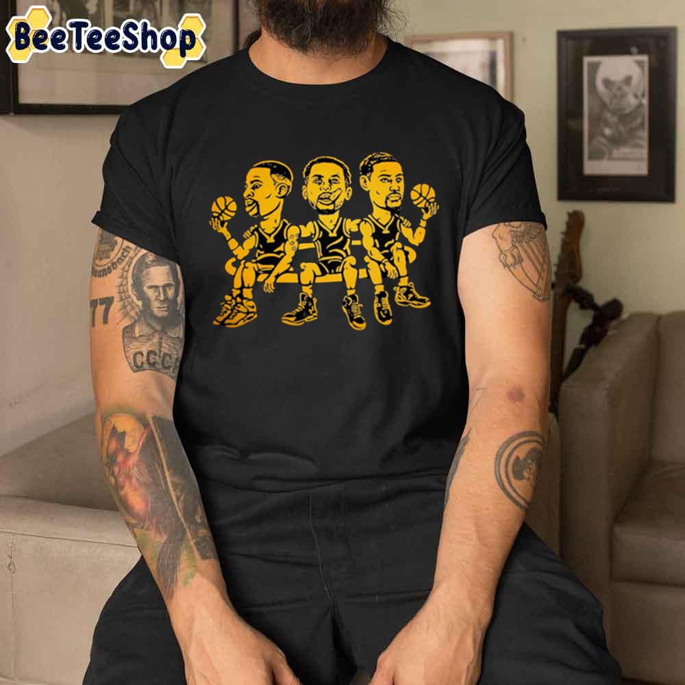 Black Yellow Stephen Curry Klay Thompson Draymond Green Golden State Warriors Basketball Unisex T-Shirt Black Yellow Stephen Curry Klay Thompson Draymond Green Golden State Warriors Basketball Unisex T-Shirt