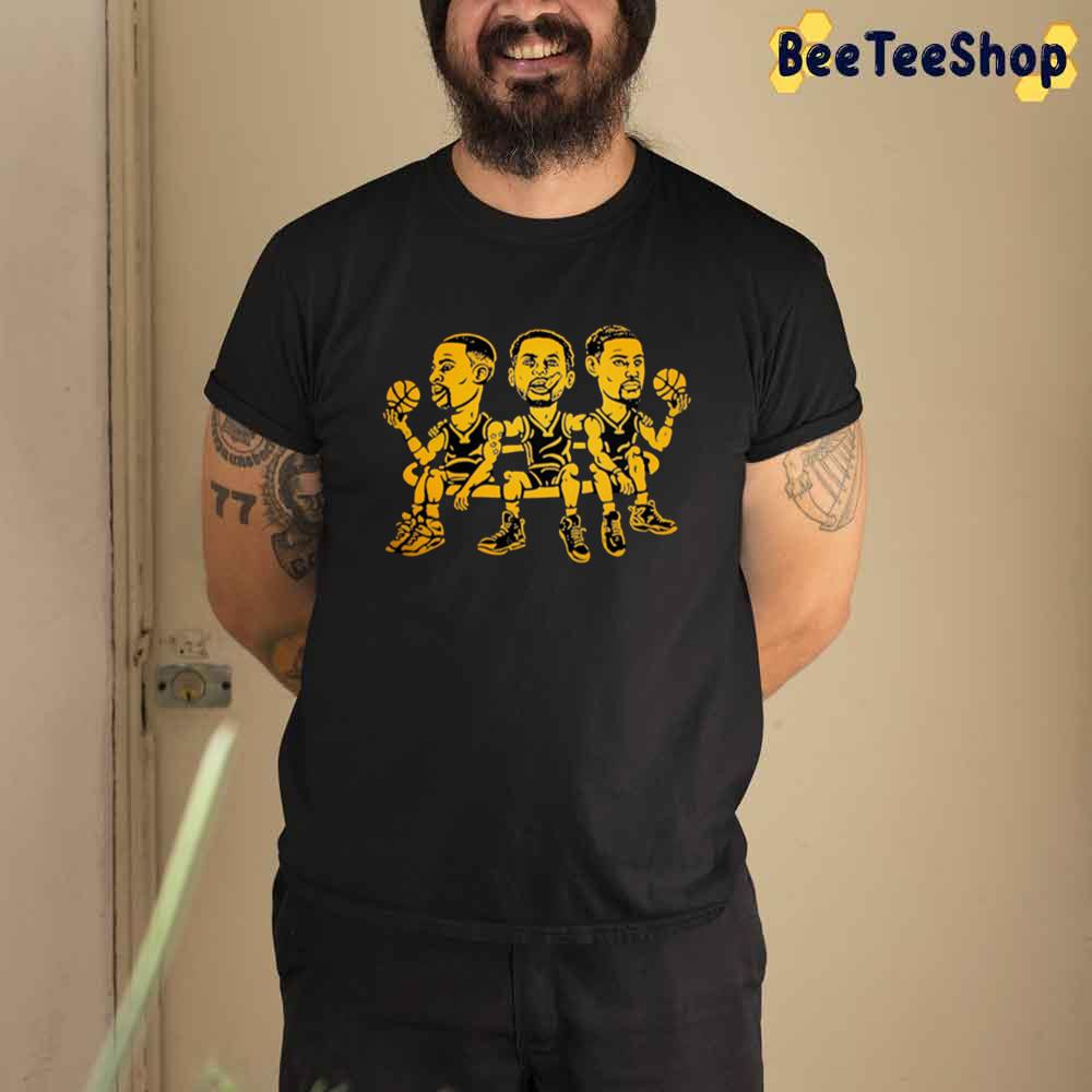 Black Yellow Stephen Curry Klay Thompson Draymond Green Golden State Warriors Basketball Unisex T-Shirt Black Yellow Stephen Curry Klay Thompson Draymond Green Golden State Warriors Basketball Unisex T-Shirt